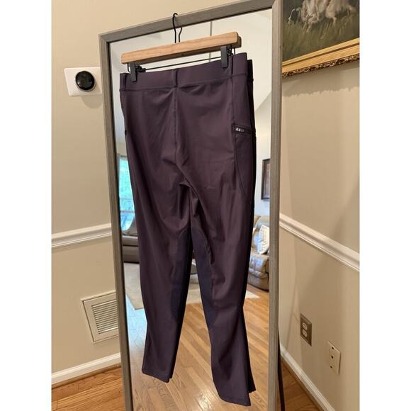 Santiny Equestrian Pants Womens Large Grey Stretch Breeches Cowgirl Western - Picture 2 of 4